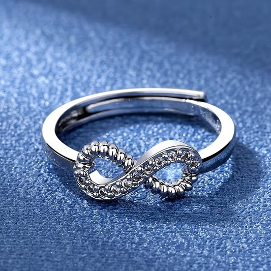 Anillo "Amor Eterno" - Infinito de Circonitas Ajustable