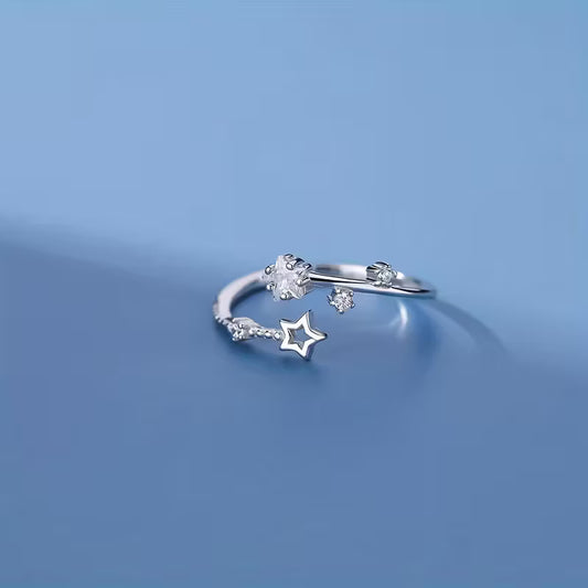 Anillo "Cielo Estrellado" - Estrella de Circonita Ajustable